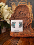 Load image into Gallery viewer, Jolie Fleur Turquoise Earrings
