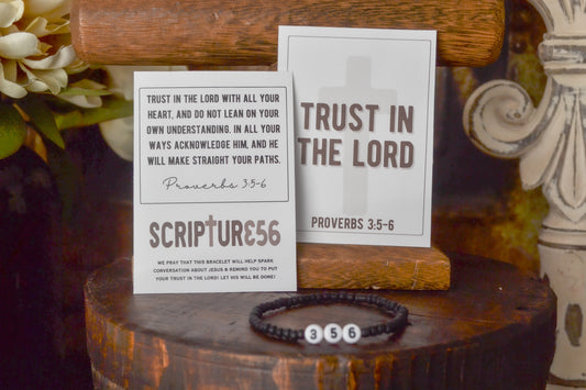 356 - Trust In The Lord Stretchy Bracelet SCRIPTUR356