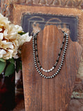 Load image into Gallery viewer, "Darlin" Sterling Silver Pearl and Black Oynx Necklace
