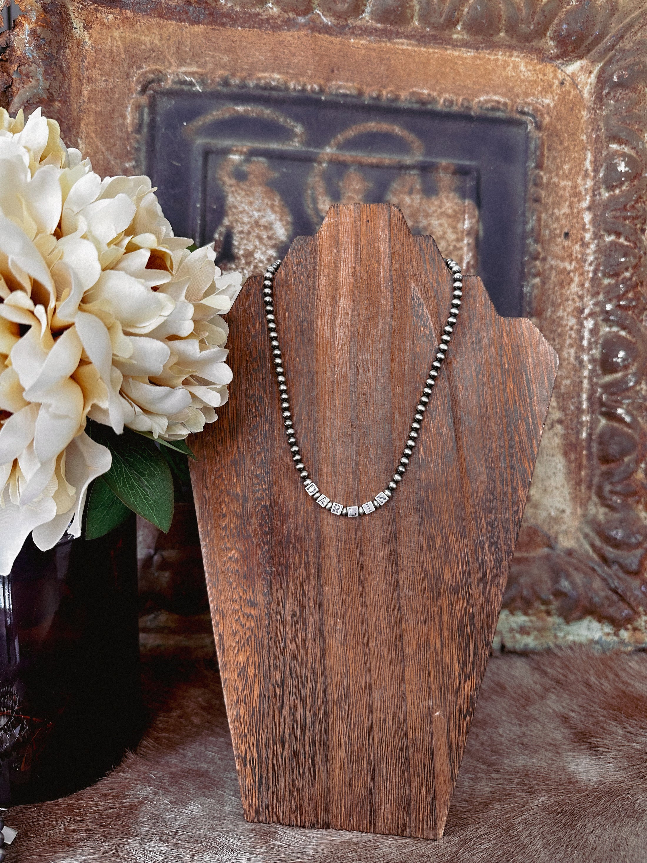 "Darlin" Sterling Silver Pearl Necklace