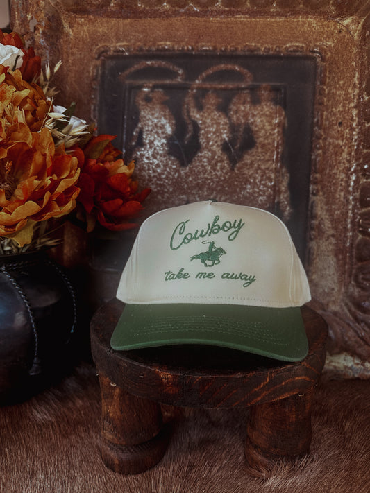 Cowboy Take Me Away Embroidered Hat