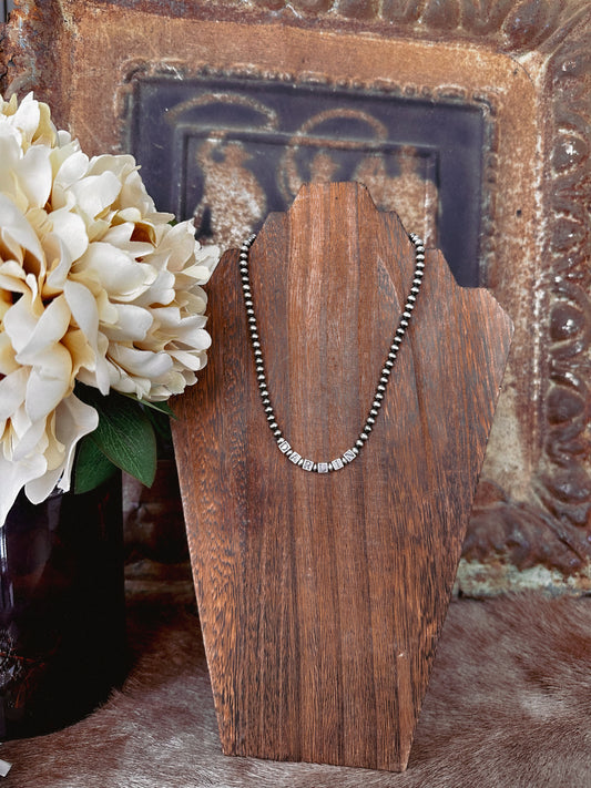 "Darlin" Sterling Silver Pearl Necklace