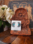 Load image into Gallery viewer, Jolie Fleur Turquoise Earrings
