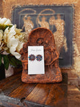 Load image into Gallery viewer, Je t'adore Pink Dahlia Cluster Earrings
