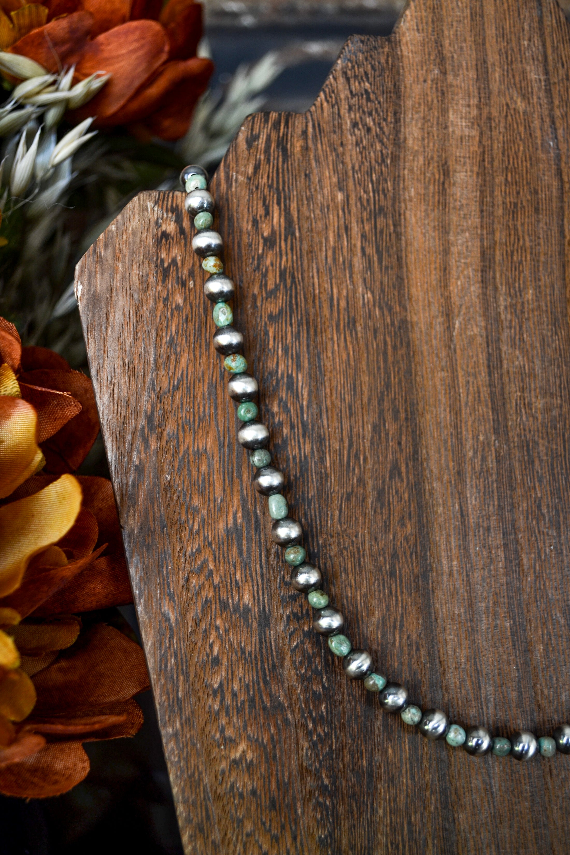 Maverick Desert Pearl and Turquoise Necklace - Various Lengths