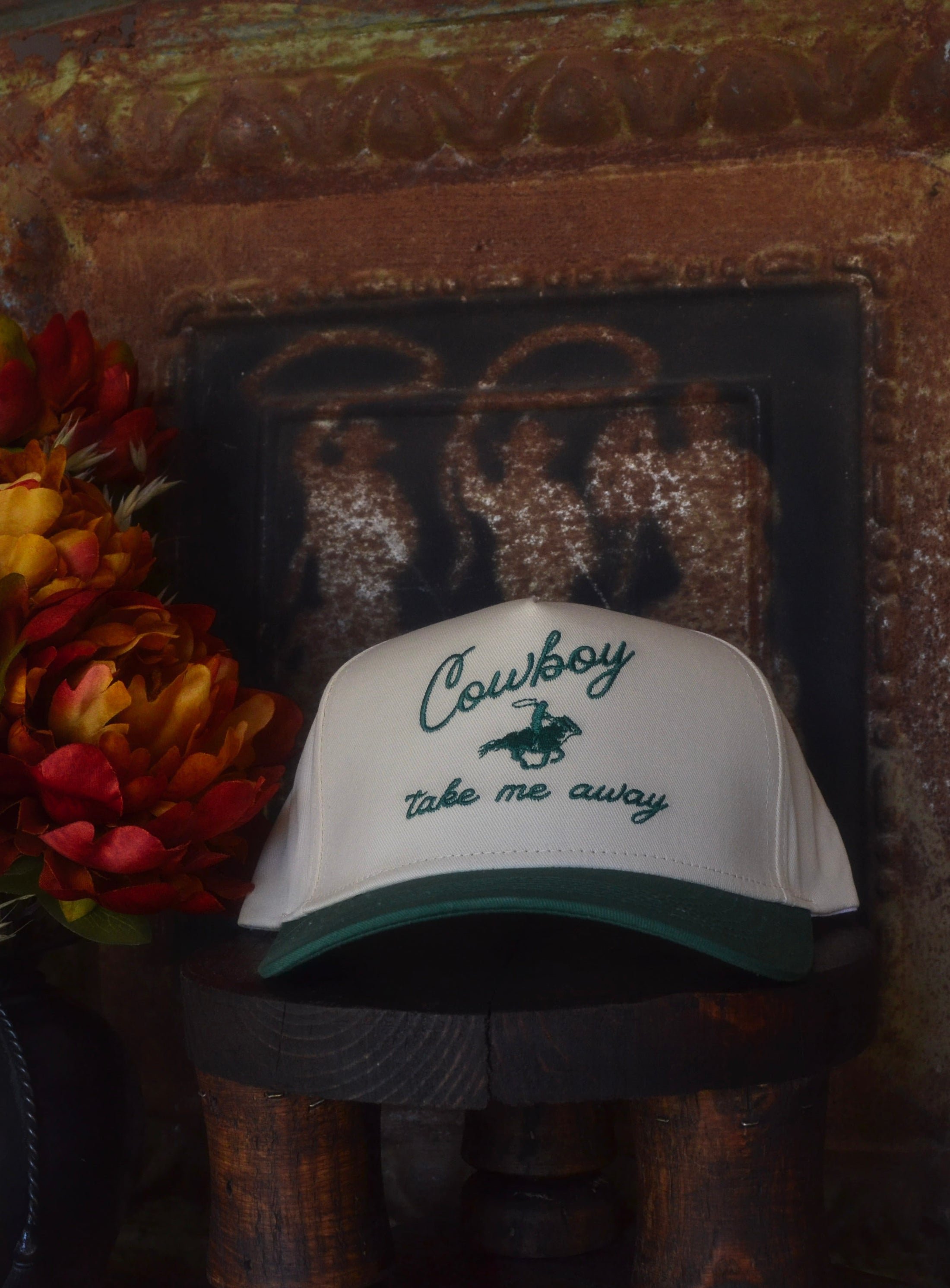 Cowboy Take Me Away Embroidered Hat