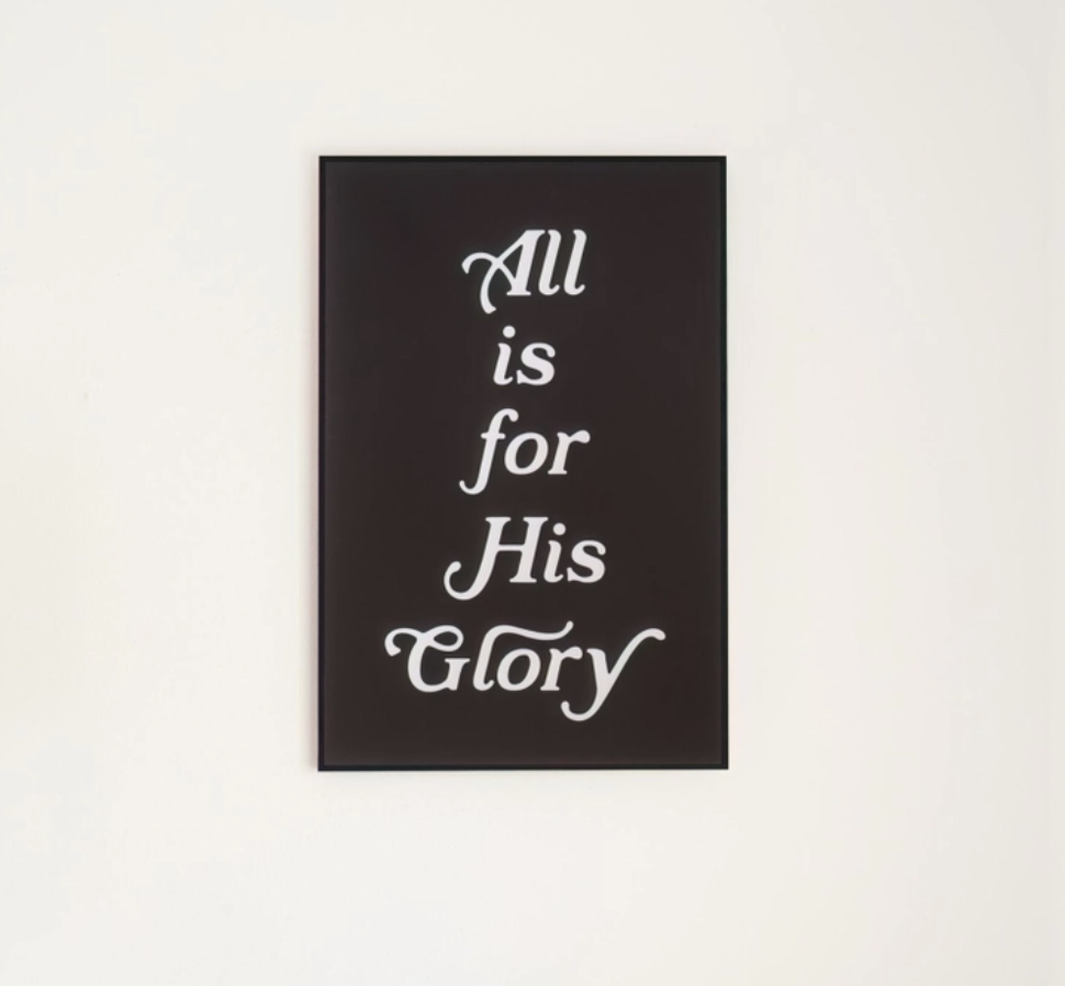 All For His Glory Poster